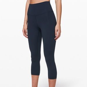 Lululemon Wunder Under Crop Navy Blue Size 12